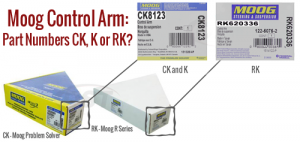 Moog Control Arm - k, CK, or RK