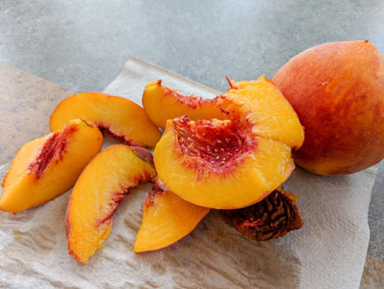 first peaches
