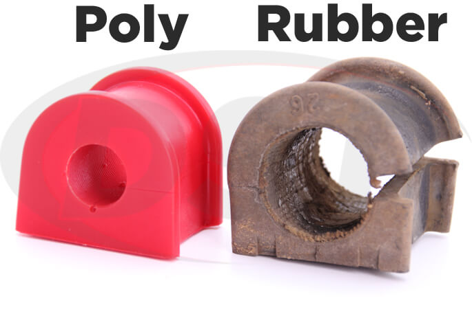 subaru rear sway bar bushings poly vs rubber