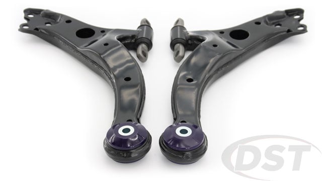 Select parts that amplify reliability and comfort when you choose SuperPro control arms with polyurethane bushings