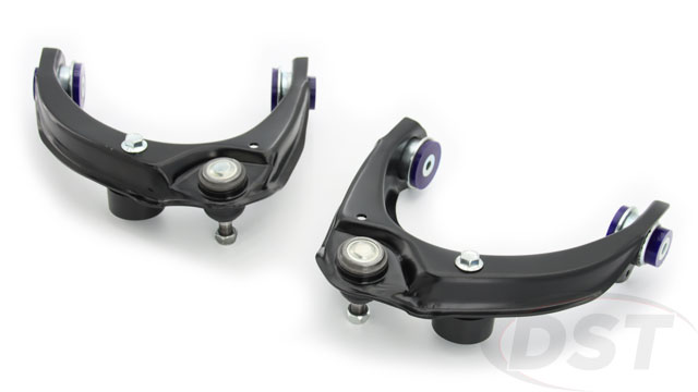Improve your Ford Fusion with SuperPro's upper control arms that replace aging rubber bushings with stronger polyurethane bushings that utilize clever design elements to retain comfort and civility