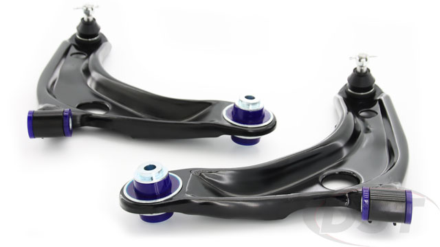 Pre-installed polyurethane bushings from SuperPro make installing new controls arms simple and easy