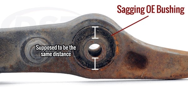 Dry rotted rubber bushings can't protect your Mazda 3's suspension