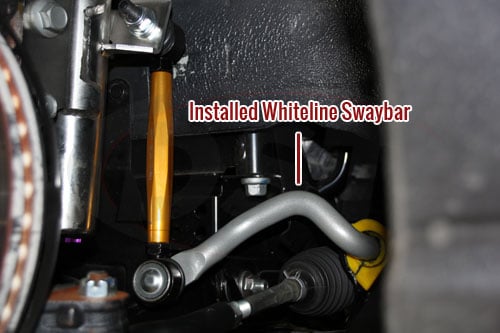 Whiteline Sway Bar Installed