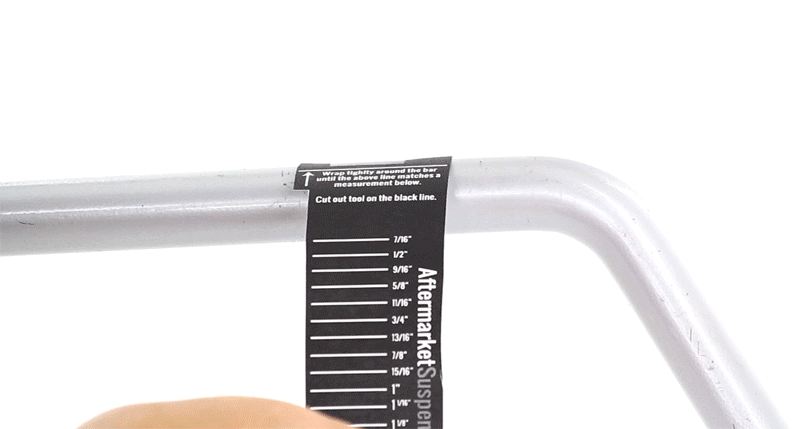 how to measure a sway bar diameter