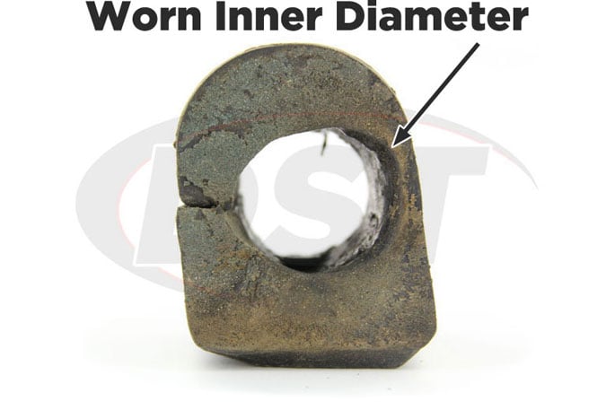 worn inner diameter sway bar bushings