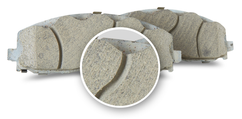 Wagner OEX brake pad friction surface close-up