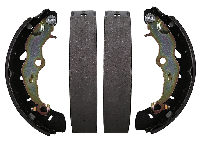 A set of Wagner drum brake shoes