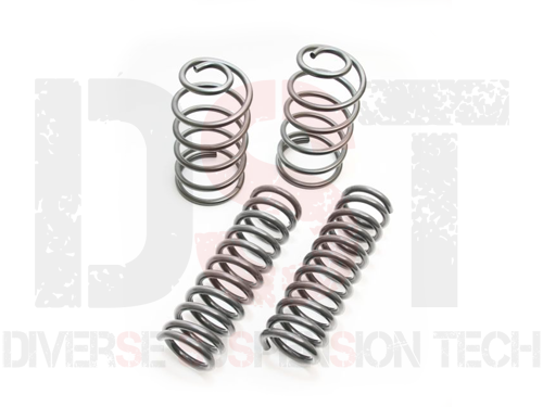 Front and Rear 1 Inch Drop Coil Spring Set