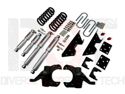 Lowering Kit 4 inch Front and 6 inch Rear - with Street Performance Shocks
