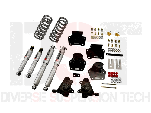 Lowering Kit 4 inch Front and 4 inch Rear - with Street Performance Shocks