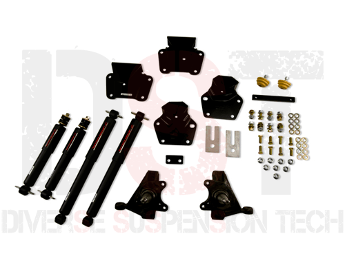 Lowering Kit 4 inch Front and 4 inch Rear - with Nitro Drop II Shocks