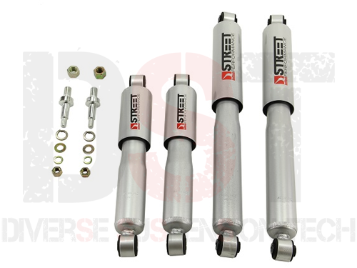 Street Performance Front and Rear Shock Absorber Set - 2WD