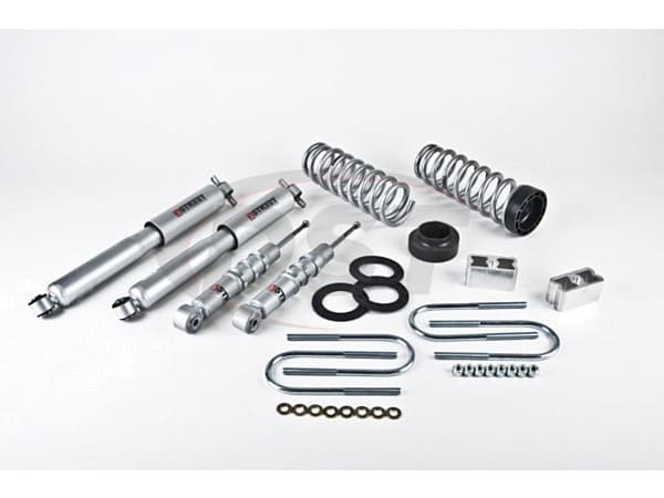 Lowering Kit Adjustable Front and 2 inch Rear - with Street Performance Shocks