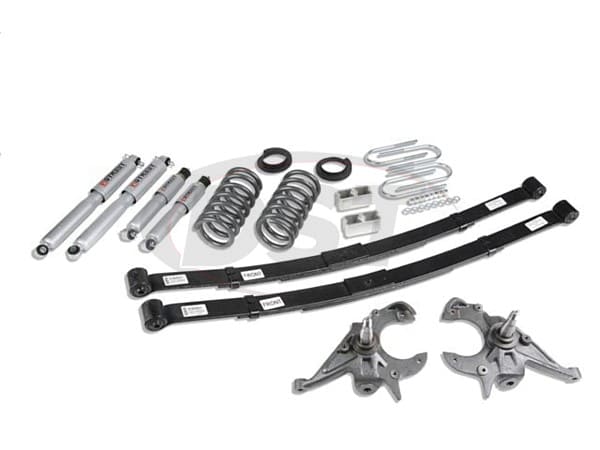 Lowering Kit Adjustable Front and 5 inch Rear - with Street Performance Shocks