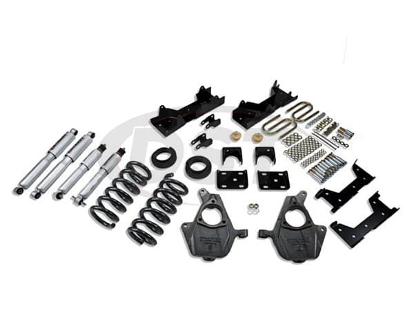 Lowering Kit Adjustable Front and 6 inch Rear -with Street Performance Shocks