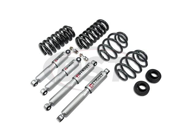Lowering Kit 2 inch Front and Adjustable Rear - with Street Performance Shocks
