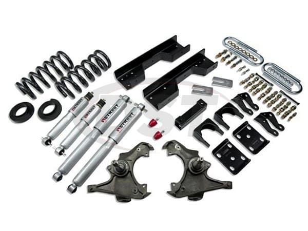 Lowering Kit Adjustable Front and 8 inch Rear - with Street Performance Shocks