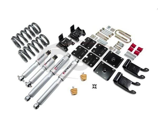 Lowering Kit 2.5 inch Front and 2.5 inch Rear - with Street Performance Shocks