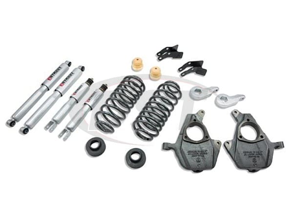 Lowering Kit Adjustable Front and Rear - with Street Performance Shocks