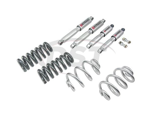 Lowering Kit 1 inch Front and 2 inch Rear - with Street Performance Shocks