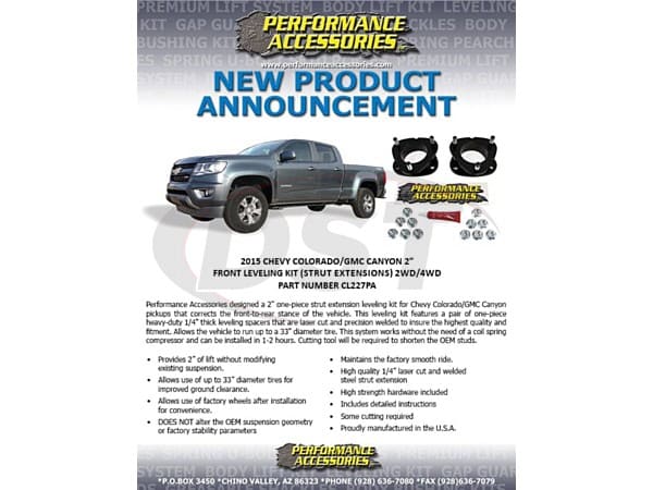 Front Leveling Kit - 2 Inch