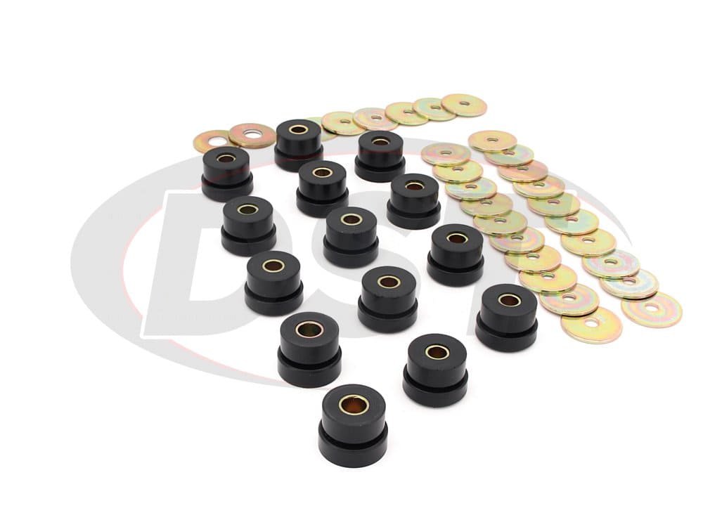 3.4111 Body Mount Bushings and Radiator Support Bushings - Except Convertible