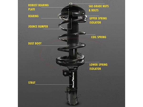 monroe-181589 Rear LEFT Strut and Coil Spring Assembly - ROADMATIC