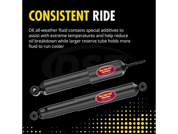 Pair Set 2 Rear Monroe Shock Absorbers for Toyota Land Cruiser w/ Chassis # FJ80