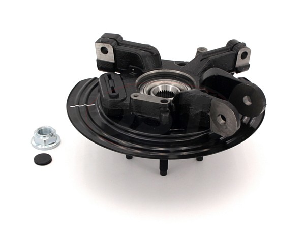 Rear Complete Knuckle and Wheel Bearing Assembly - Passenger Side