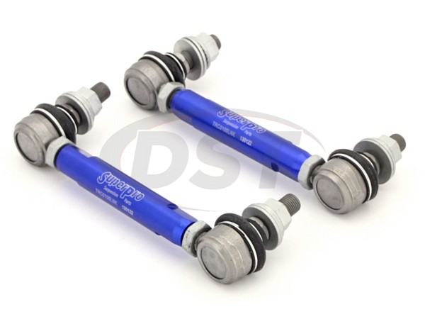 Front Sway Bar End Link Kit - Adjustable 160-205mm - 12mm Ball Joint End