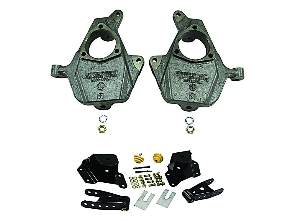 Lowering Kit - Front -2 inch Rear -4 Inch - Without Shocks for the Gmc Sierra 1500