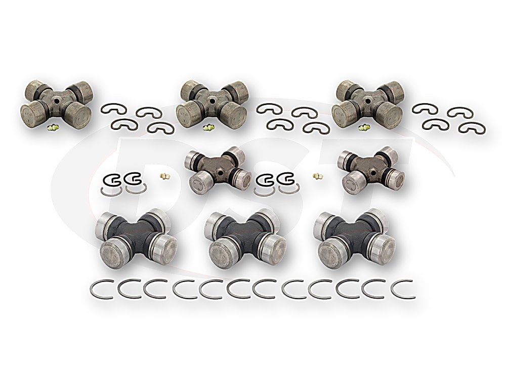 U Joint Package - Ford F-250 4WD 90-96 (SuperCab Only) for the Ford F250