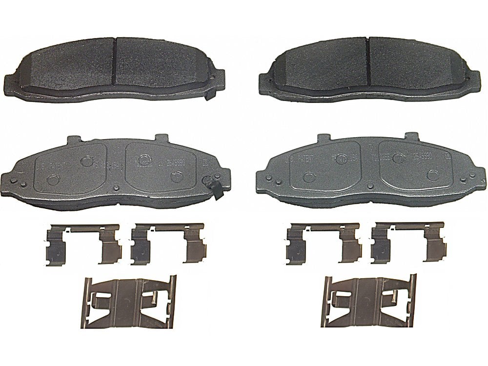 Front Brake Pads - Semi-Metallic - ThermoQuiet for the Ford Lightning 2WD