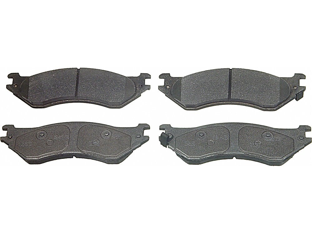 Front Brake Pads - w/ Mech. Sensor - Semi-Metallic - ThermoQuiet for the Ford Lightning 2WD