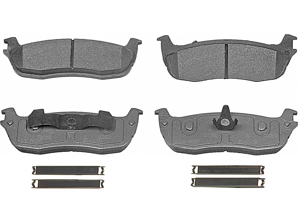 Rear Brake Pads - w/ Mech. Sensor - Semi-Metallic - ThermoQuiet for the Ford Lightning 2WD