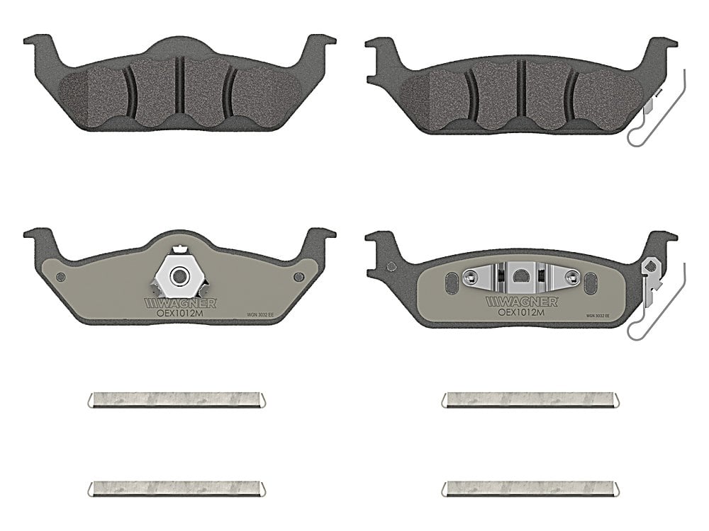 Rear Brake Pads - Semi-Metallic - OEX for the Ford Lightning 2WD