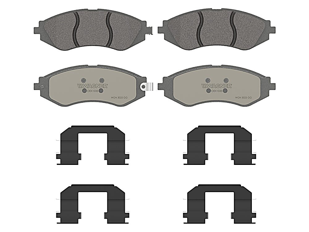 Front Brake Pads - OEX for the Chevrolet Spark Ev