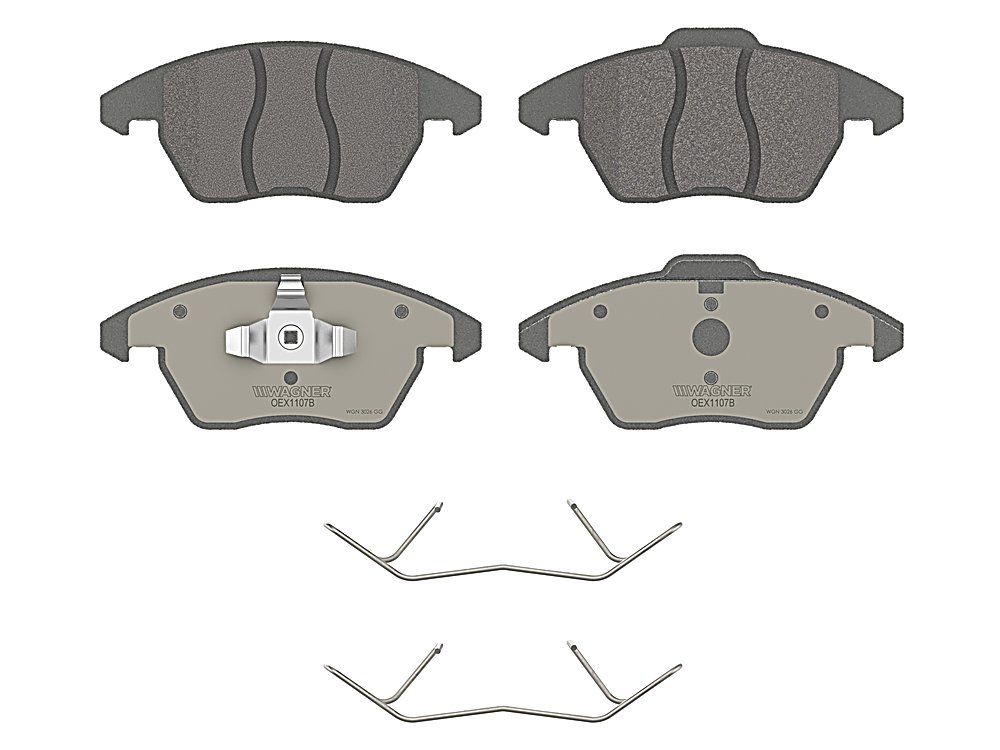Front Brake Pads - No Wear Sensor - OEX for the Volkswagen Beetle