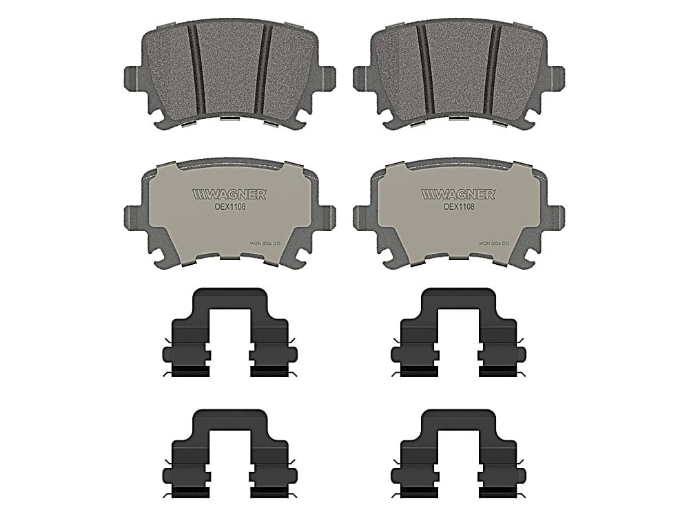 Rear Brake Pads - Ceramic - OEX for the Audi Tt