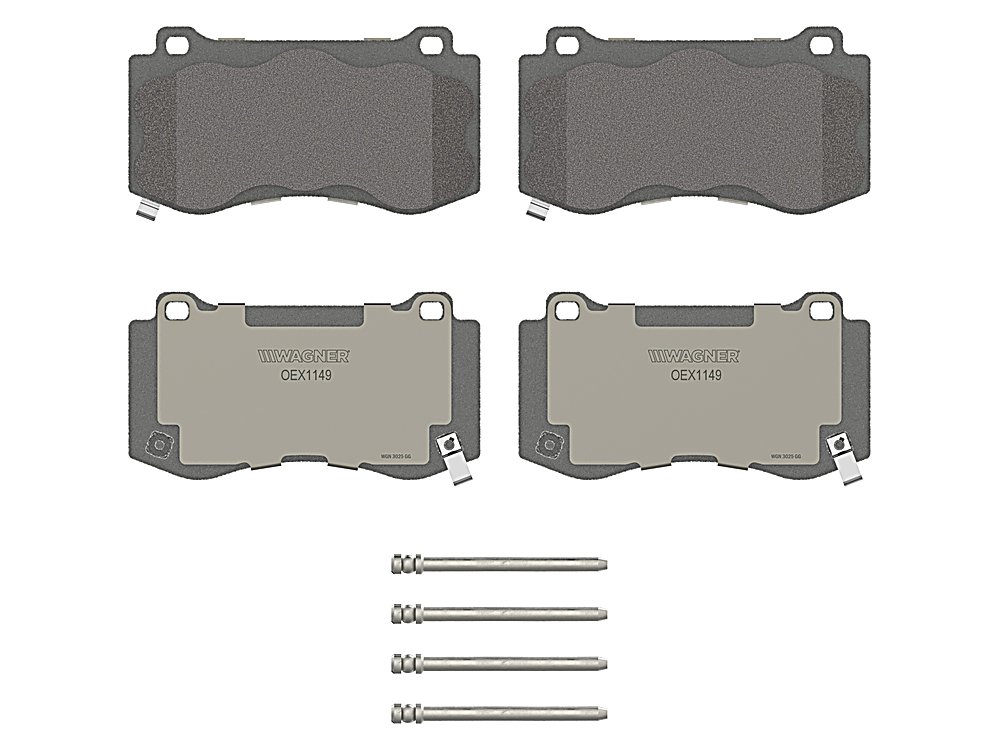 Front Brake Pads - Ceramic - OEX for the Jeep Grand Cherokee