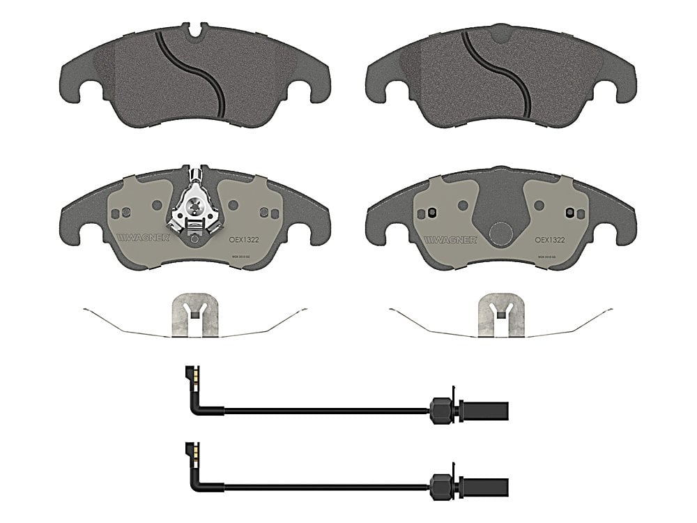 Front Brake Pads - Ceramic - OEX for the Audi A4