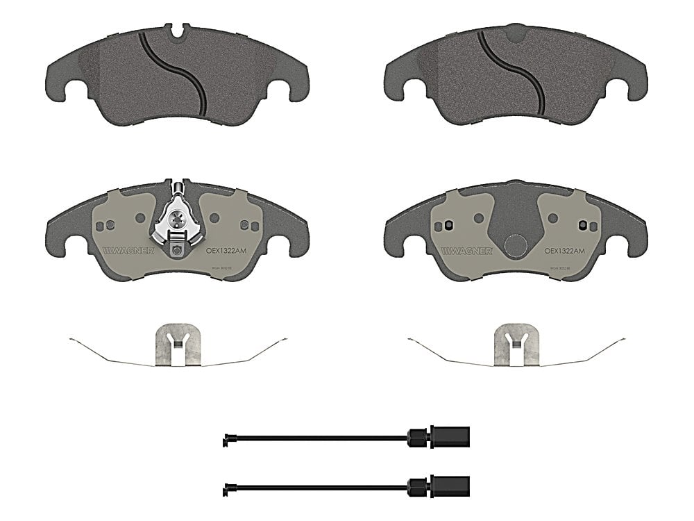 Front Brake Pads - Semi-Metallic - OEX for the Audi A4