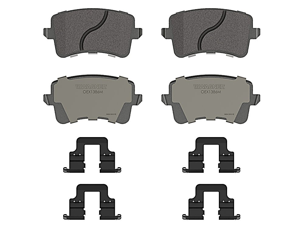 Rear Brake Pads - Semi-Metallic - OEX for the Audi A4