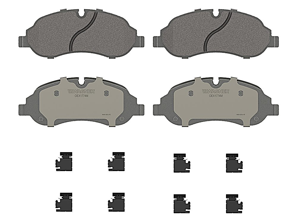Front Brake Pads - OEX for the Ford Transit 350