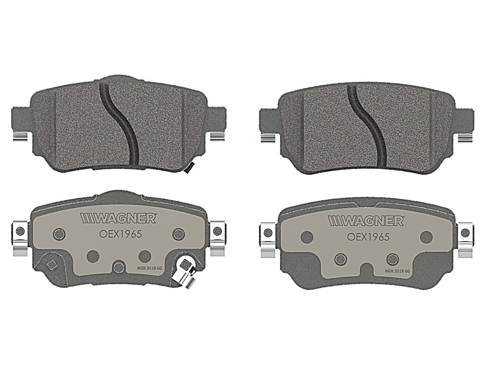 Rear Brake Pads - Vented Rotor - OEX