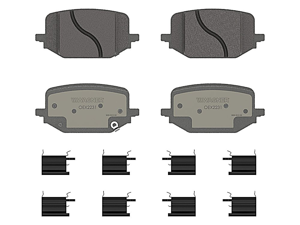 Rear Brake Pads - Ceramic - OEX