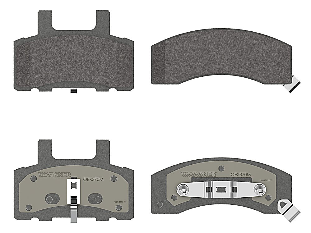 Front Brake Pads - Semi-Metallic - OEX