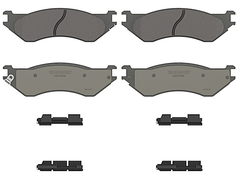 Rear Brake Pads - Semi-Metallic - OEX