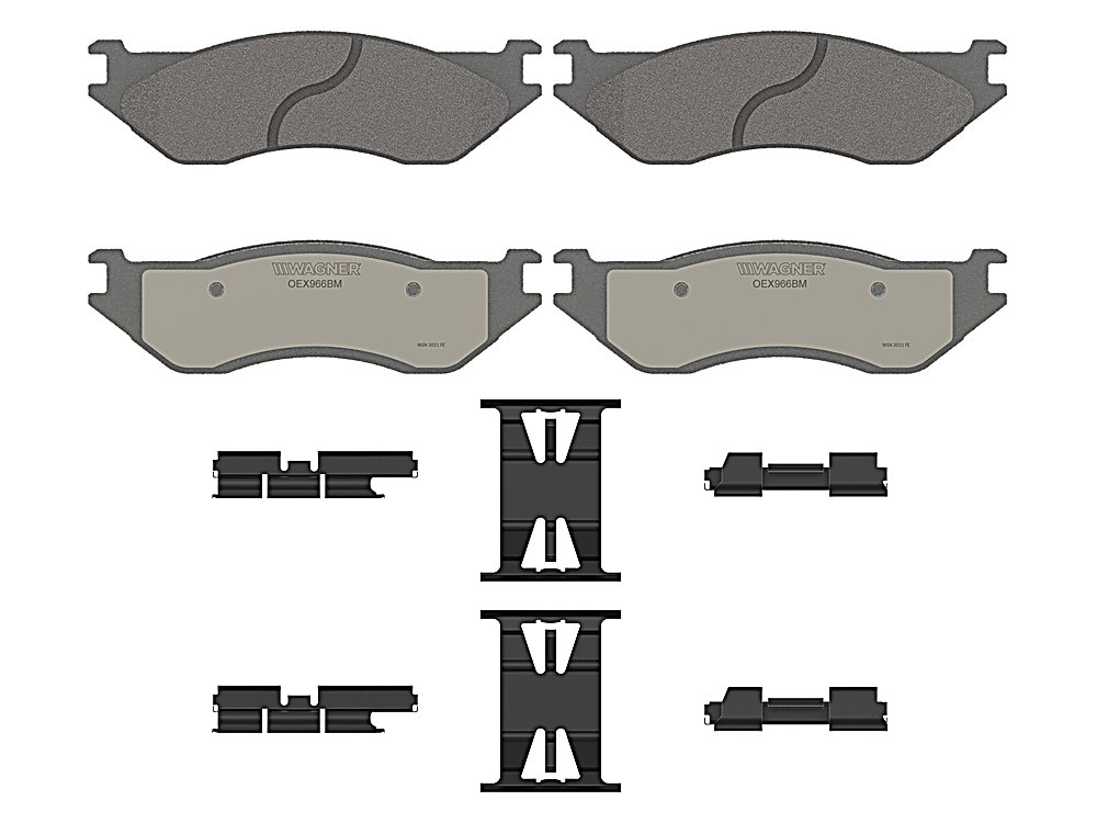 Front Brake Pads - Semi-Metallic - OEX for the Dodge Ram 1500
